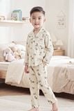  SDK01W5K10-BỘ DÀI KATE  VỚI THIẾT KẾ CỔ PIJAMA GIẢN DỊ MANG LẠI SỰ NĂNG ĐỘNG VÀ ẤM ÁP CHO BÉ . 
