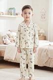  SDK01W5K10-BỘ DÀI KATE  VỚI THIẾT KẾ CỔ PIJAMA GIẢN DỊ MANG LẠI SỰ NĂNG ĐỘNG VÀ ẤM ÁP CHO BÉ . 