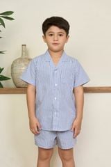 SSK01S5K13-BỘ SHORT KATE  VỚI THIẾT KẾ CỔ PIJAMA GIẢN DỊ MANG LẠI SỰ NĂNG ĐỘNG VÀ THOẢI MÁI CHO BÉ TRAI