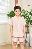  SSK01S5K14-BỘ SHORT KATE  VỚI THIẾT KẾ CỔ PIJAMA GIẢN DỊ MANG LẠI SỰ NĂNG ĐỘNG VÀ THOẢI MÁI CHO BÉ TRAI 