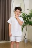  SSK01S5K15-BỘ SHORT KATE  VỚI THIẾT KẾ CỔ PIJAMA GIẢN DỊ MANG LẠI SỰ NĂNG ĐỘNG VÀ THOẢI MÁI CHO BÉ TRAI 
