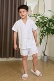  SSK01S5K15-BỘ SHORT KATE  VỚI THIẾT KẾ CỔ PIJAMA GIẢN DỊ MANG LẠI SỰ NĂNG ĐỘNG VÀ THOẢI MÁI CHO BÉ TRAI 