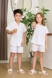  SSK01S5K15-BỘ SHORT KATE  VỚI THIẾT KẾ CỔ PIJAMA GIẢN DỊ MANG LẠI SỰ NĂNG ĐỘNG VÀ THOẢI MÁI CHO BÉ TRAI 
