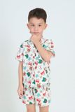  SSK01S5K17-BỘ SHORT KATE  VỚI THIẾT KẾ CỔ PIJAMA GIẢN DỊ MANG LẠI SỰ NĂNG ĐỘNG VÀ THOẢI MÁI CHO BÉ TRAI 