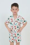  SSK01S5K17-BỘ SHORT KATE  VỚI THIẾT KẾ CỔ PIJAMA GIẢN DỊ MANG LẠI SỰ NĂNG ĐỘNG VÀ THOẢI MÁI CHO BÉ TRAI 