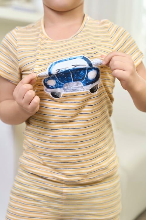  SST010S52-BỘ SHORT THUN BÉ TRAI VỚI THIẾT KẾ CỔ TRÒN MANG LẠI SỰ  NĂNG ĐỘNG THOẢI MÁI CHO BÉ . 