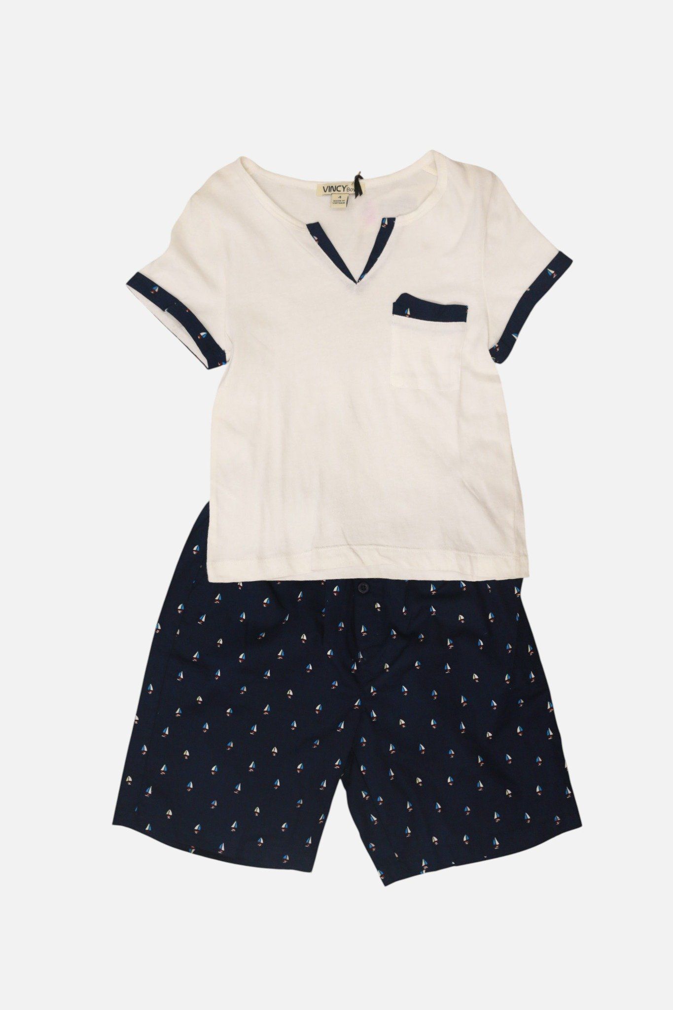  SST010S81-BỘ SHORT THUN CỔ TIM 