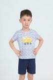  SST01S6T03-BỘ SHORT THUN BÉ TRAI VỚI THIẾT KẾ CỔ TRÒN MANG LẠI SỰ  NĂNG ĐỘNG THOẢI MÁI CHO BÉ . 