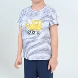 SST01S6T03-BỘ SHORT THUN BÉ TRAI VỚI THIẾT KẾ CỔ TRÒN MANG LẠI SỰ  NĂNG ĐỘNG THOẢI MÁI CHO BÉ . 