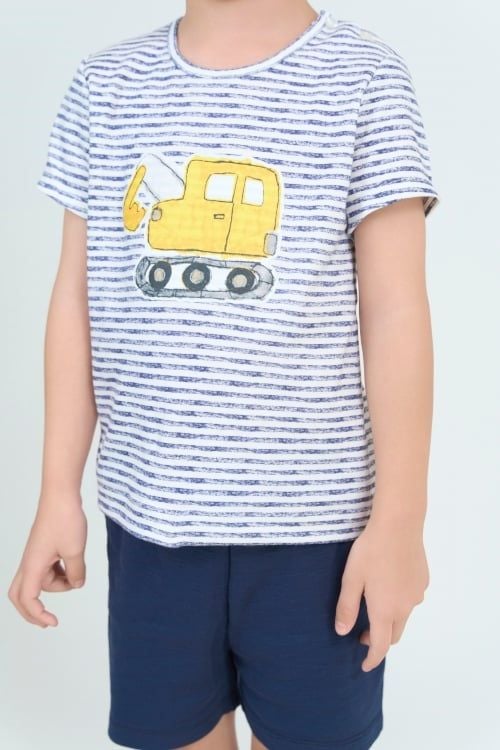  SST01S6T03-BỘ SHORT THUN BÉ TRAI VỚI THIẾT KẾ CỔ TRÒN MANG LẠI SỰ  NĂNG ĐỘNG THOẢI MÁI CHO BÉ . 