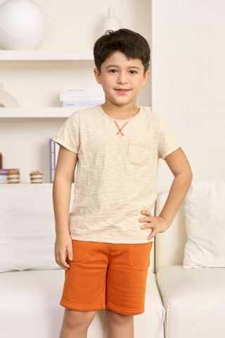  SST02S5T01-BỘ SHORT THUN BÉ TRAI  VỚI THIẾT KẾ CỔ TRÒN ĐƠN GIẢN MANG LẠI SỰ NĂNG ĐỘNG VÀ THOẢI MÁI 