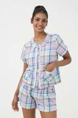BSK080W41-BỘ SHORT KATE VỚI THIẾT KẾ CỔ LÁ SEN ĐIỂM NHẤN BÈO REN NỔI BẬT MANG LẠI SỰ NỮ TÍNH, TRẺ TRUNG VÀ THOẢI MÁI KHI MẶC  NHÀ