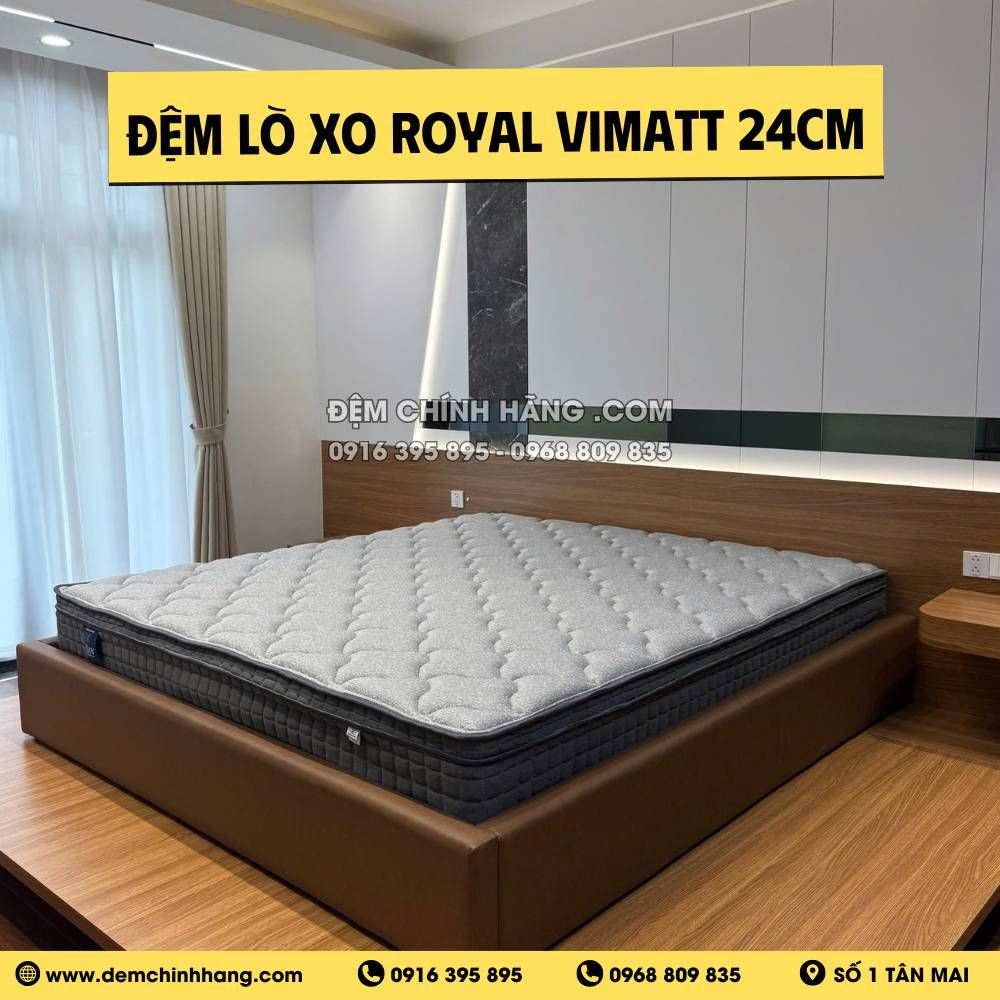 Đệm lò xo túi Royal Vimatt 24cm