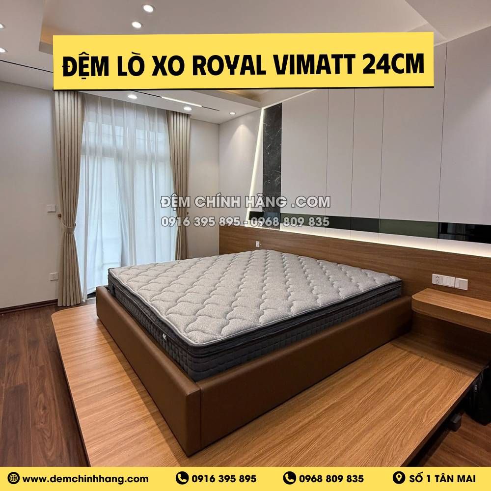 Đệm lò xo túi Royal Vimatt 24cm