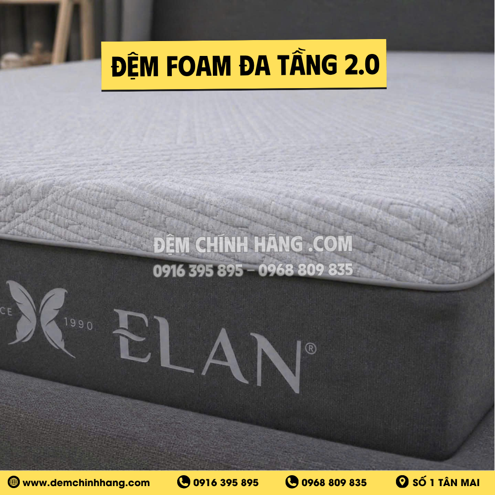 Đệm Foam Đa Tầng Massage Premium 2.0