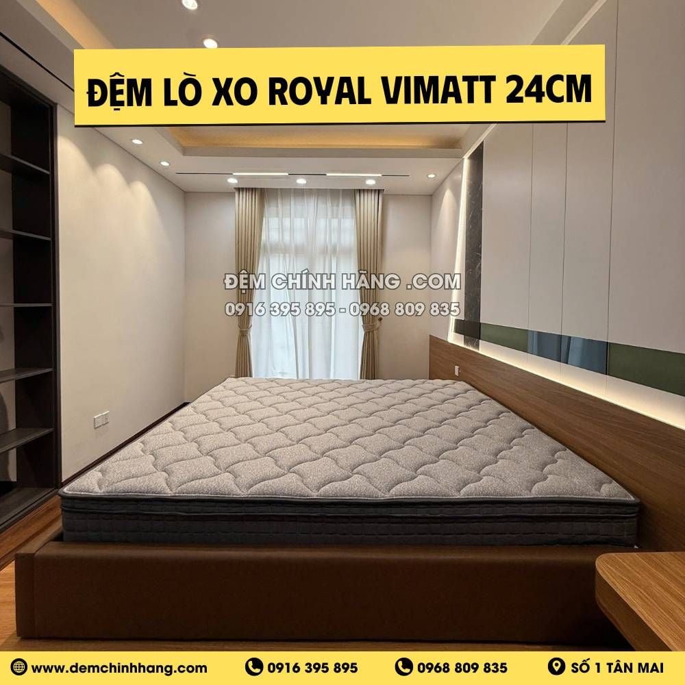 Đệm lò xo túi Royal Vimatt 24cm