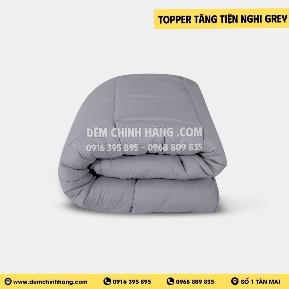 Topper Tăng Tiện Nghi Grey