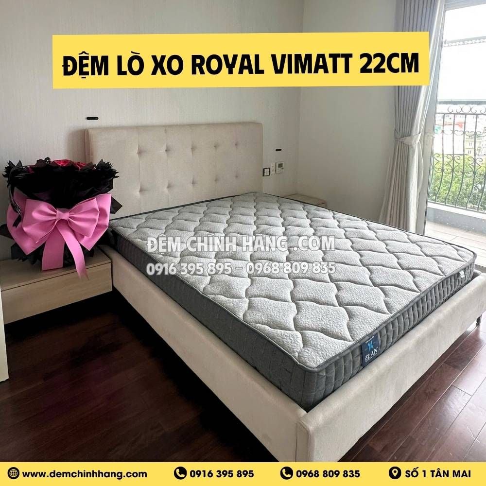 Đệm lò xo túi Royal Vimatt 22cm