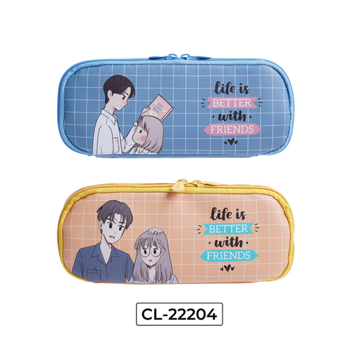 Túi đựng bút Classmate CL-22204 - Khóa kéo 2 đầu, 1 ngăn - Kích thước: 21x9x5cm