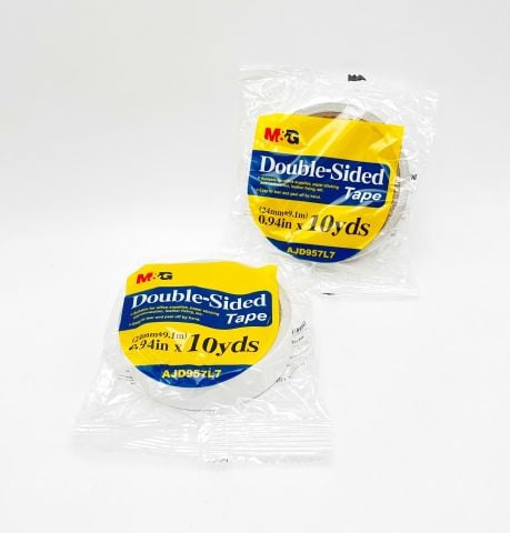 Băng dính trắng 2 mặt M&G AJD957L7 (24mmx9,1m)
