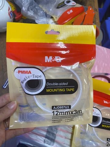 Băng dính trắng ma thuật 2 mặt M&G AJD957U3 (12mmx3m)
