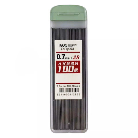 Ruột Chì Kim 2B M&G 38012B7 Thân Dẹt Trong Bản To - Nét 0.7mm