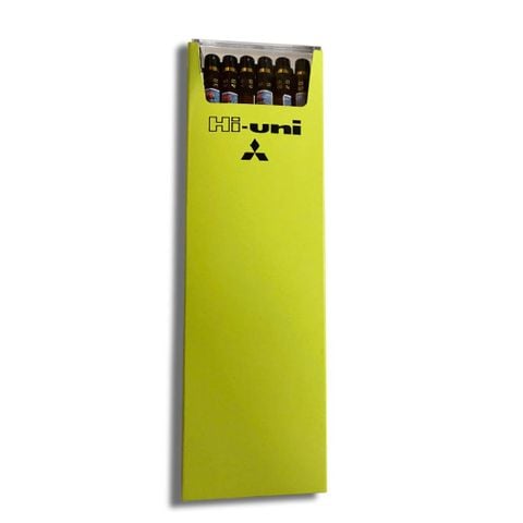 Hộp 12 Bút chì cao cấp Mitsubishi Hi-Uni HU-10BS (Từ 1B, F, HB đến 10B)