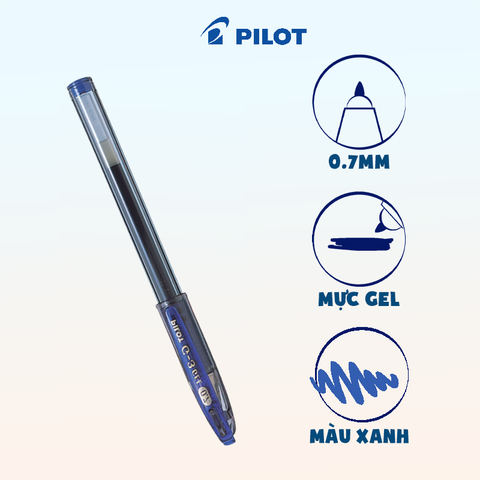 Bút Gel PILOT G-3 Mã BL-G3-7 Ngòi 0.7mm - Mực Xanh (Đóng nắp)