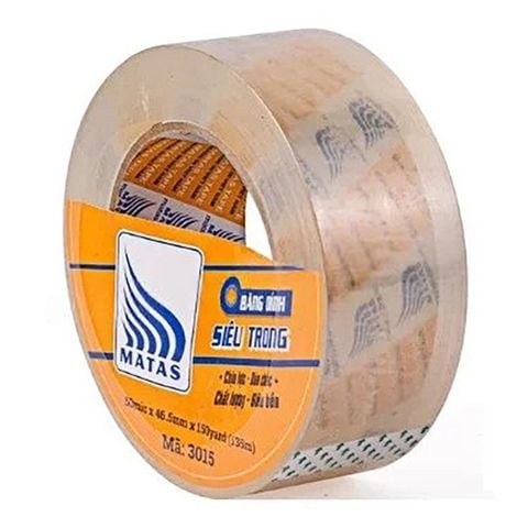 Băng dính siêu trong MATAS 200Y MT3020 (Dài 182m) - siêu dính, siêu bền