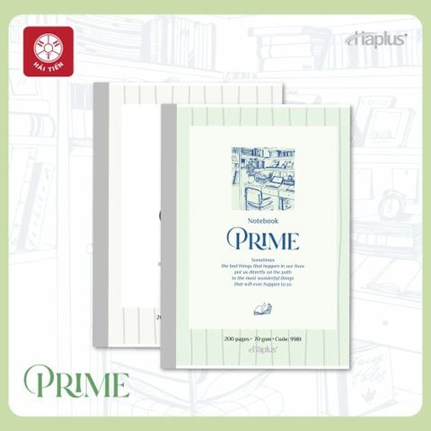 Vở kẻ ngang Hải Tiến  Haplus Prime 80 Trang 9967 - Định lượng 70gsm