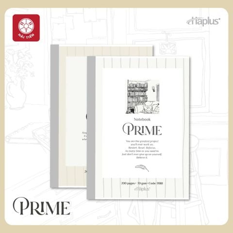 Vở kẻ ngang Hải Tiến  Haplus Prime 200 Trang 9981 - Định lượng 70gsm
