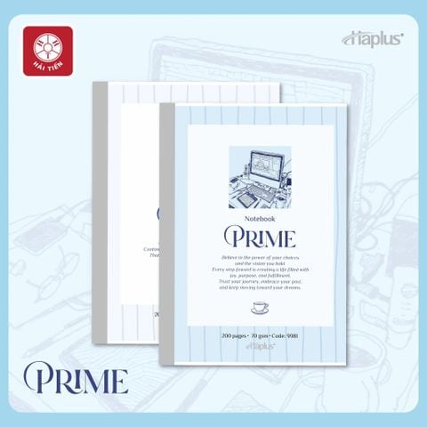 Vở kẻ ngang Hải Tiến  Haplus Prime 120 Trang 9974 - Định lượng 70gsm