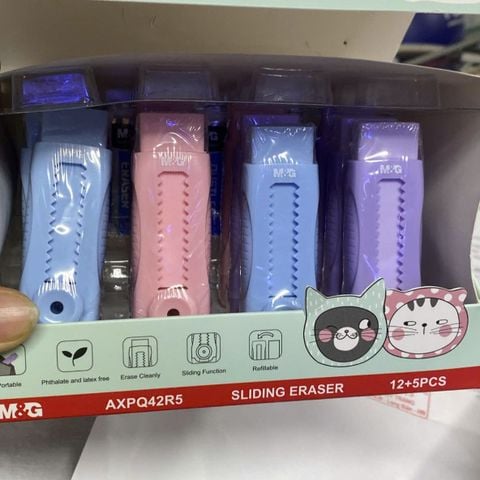 [12 VIÊN TẶNG 5 VIÊN 963MA] Tẩy chì dao trổ M&G So Many Cat AXPQ42R5