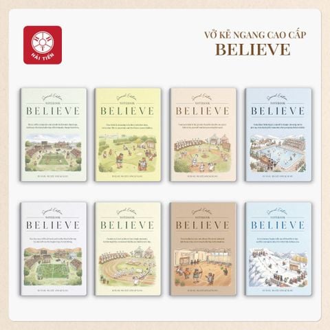 [MUA 5 TẶNG BÚT 8K] Vở kẻ ngang Hải Tiến BELIEVE 120 Trang 0544 - Định lượng 80gsm