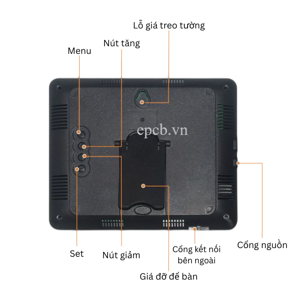 Đồng hồ đo nhiệt độ độ ẩm hiển thị ngày giờ màn hình led EP-LX935