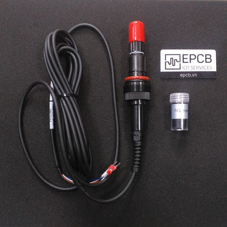 Cảm biến đầu dò đo khí clo dư FCL nước ES-FCL-WT-01 (RS485 & 4-20mA)