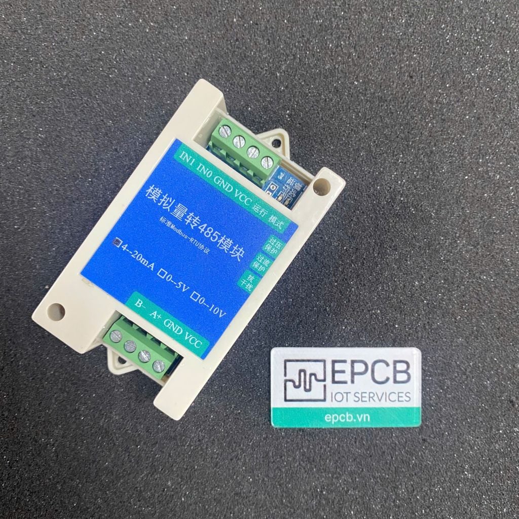 Bộ chuyển đổi tín hiệu tương tự 4-20mA sang RS485 (4-20mA to RS485)