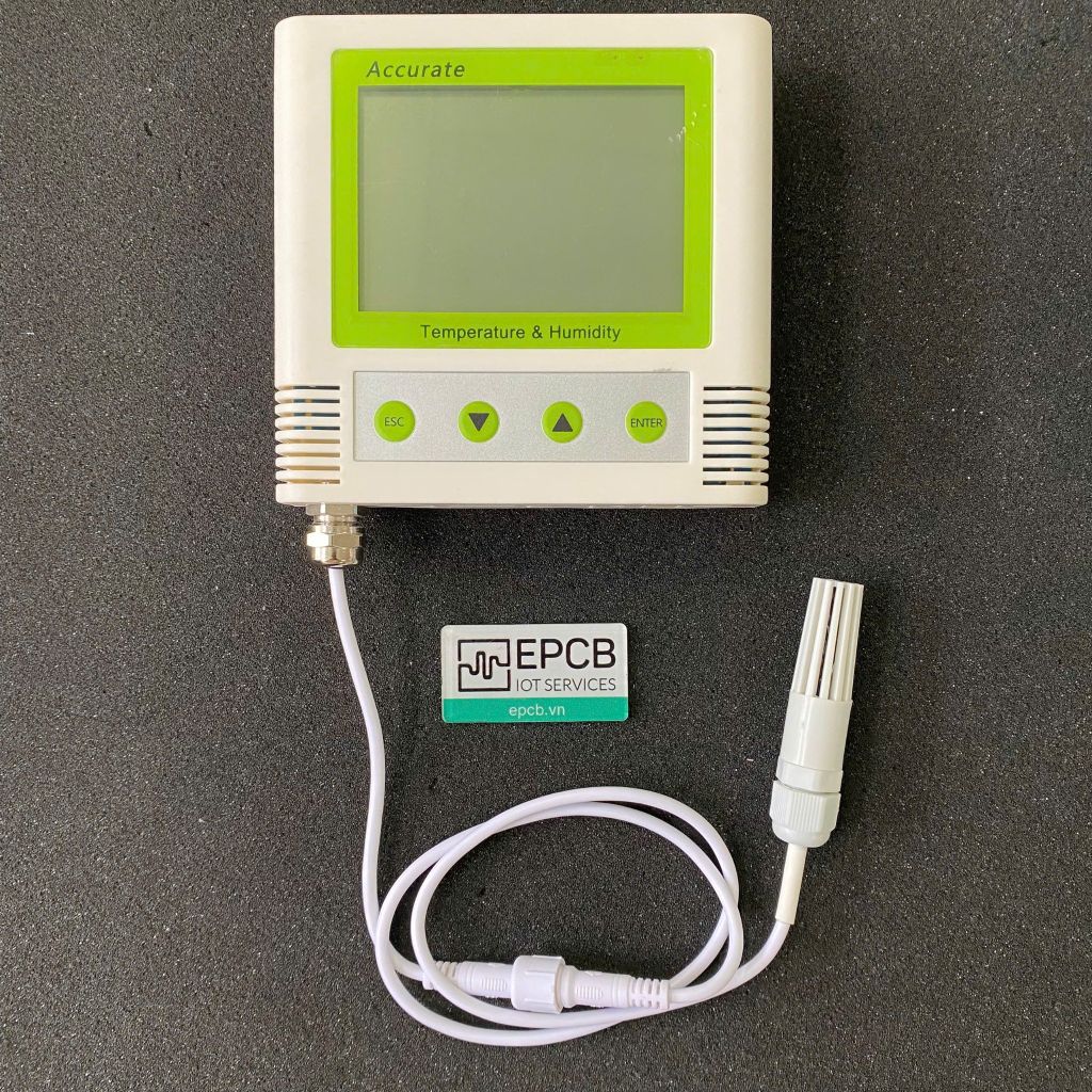 Đồng hồ hiển thị nhiệt độ, độ ẩm và lưu trữ dữ liệu EDL-TH01