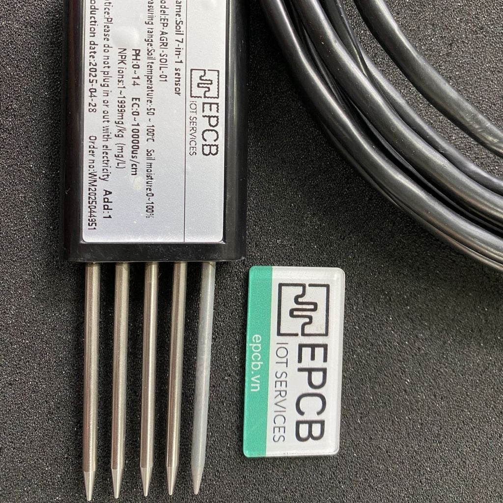 Cảm biến đất 7 trong 1 EP-ENV-SOIL-01 (RS485 Modbus RTU)