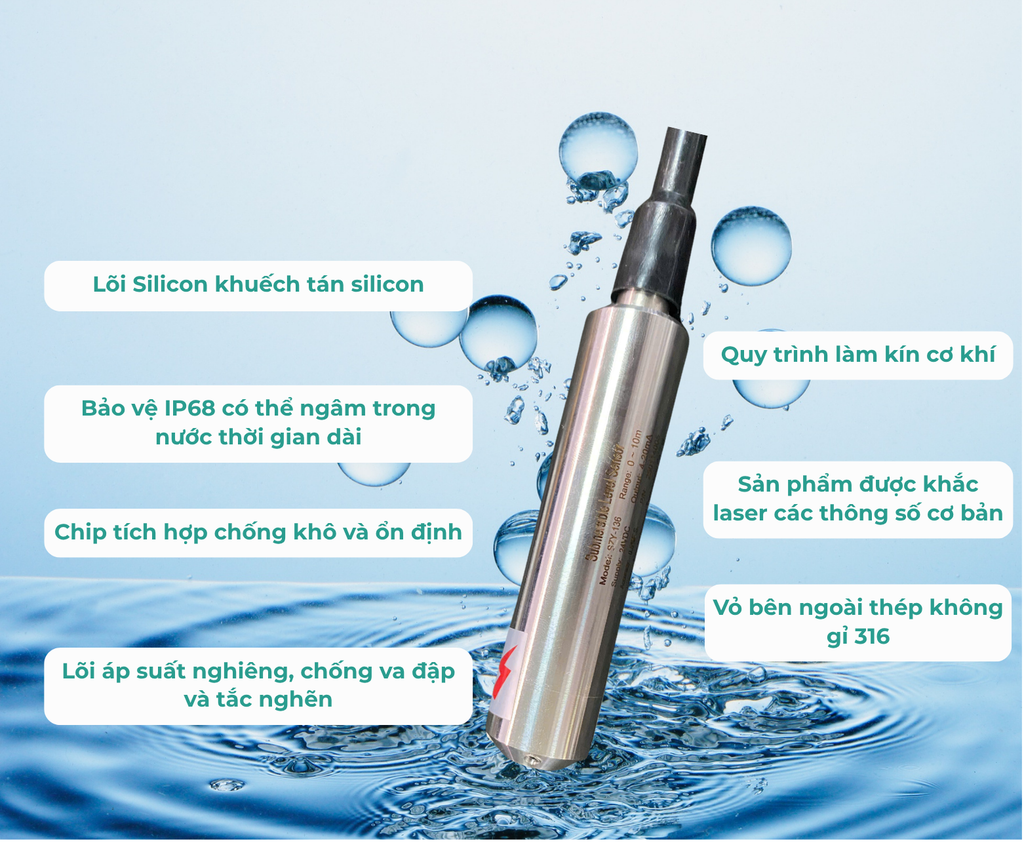 Cảm biến giám sát mực chất lỏng ES-LSL-01 (Lever Sensor Liquid)