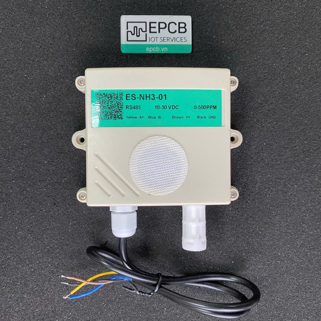 Cảm biến đo nồng độ khí amoniac NH3 ES-NH3-01 (RS485 Modbus RTU)
