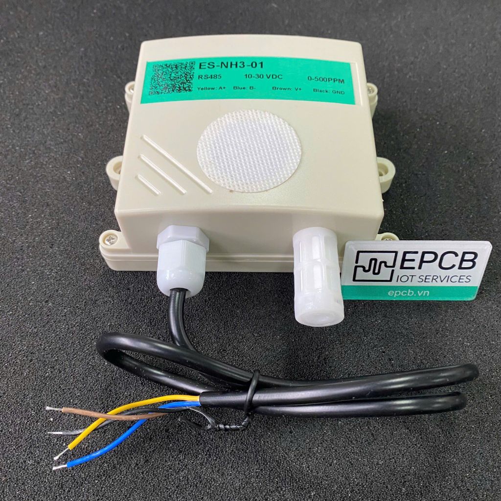 Cảm biến đo nồng độ khí amoniac NH3 ES-NH3-01 (RS485 Modbus RTU)