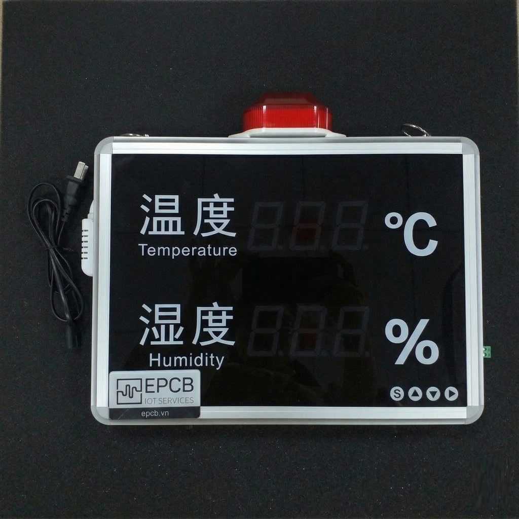 Đồng hồ Led đo nhiệt độ độ ẩm LH-THS hỗ trợ RS485 Modbus RTU