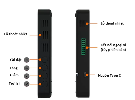 Đồng hồ đo nhiệt độ độ ẩm hiển thị ngày giờ màn hình led EP-LX935