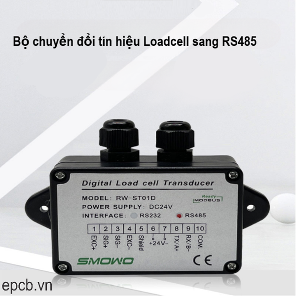 Bộ chuyển đổi Loadcell sang RS232 RS485 RW-ST01D