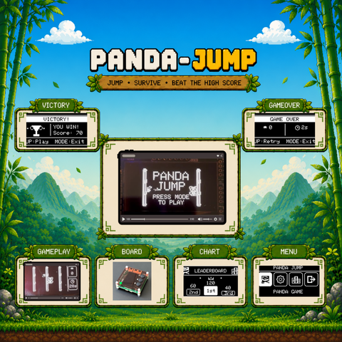Panda Jump Game - built on AK Embedded Base Kit