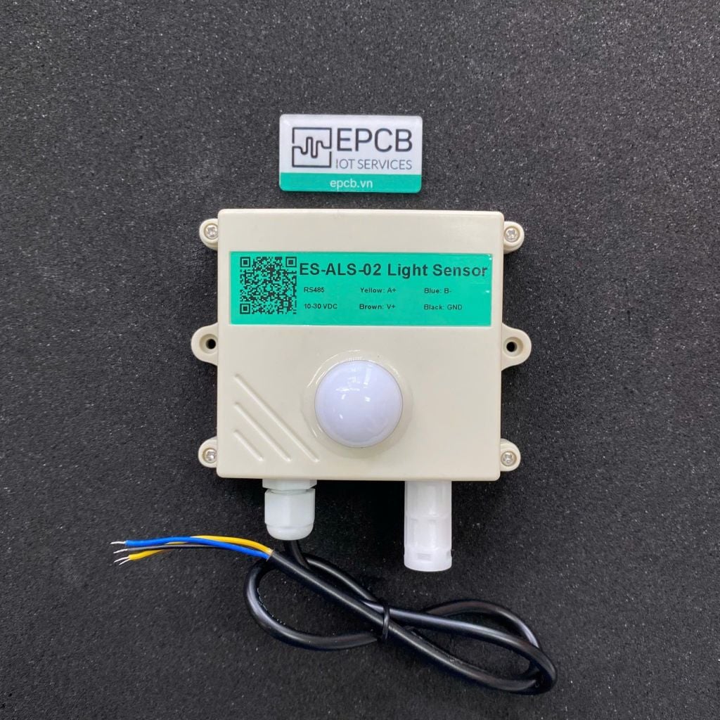 Cảm biến ánh sáng công nghiệp ES-ALS-02 RS485 Modbus RTU (0 - 200.000 Lux)