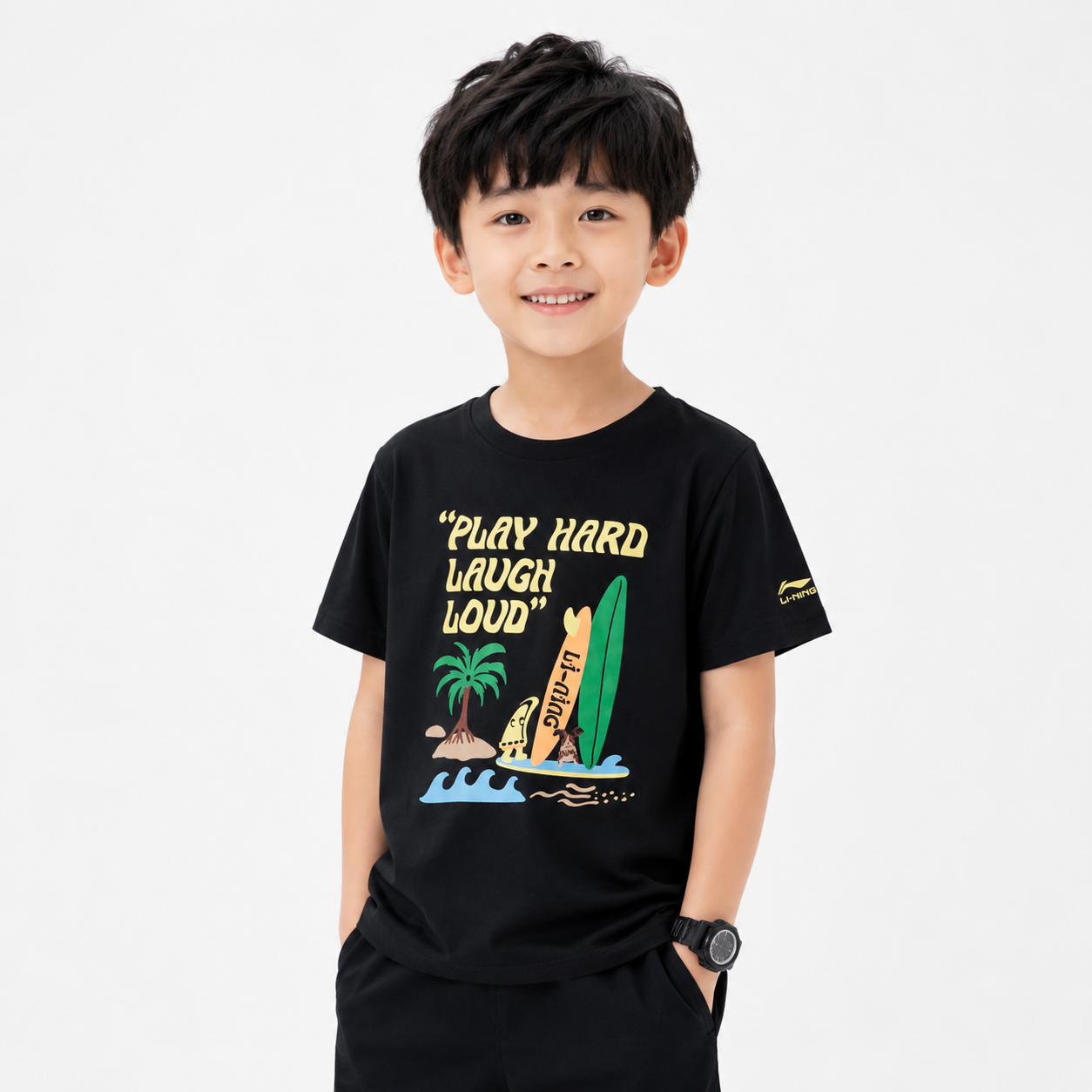 Áo T-shirt Bé Trai Li-Ning YHSW035-4V 