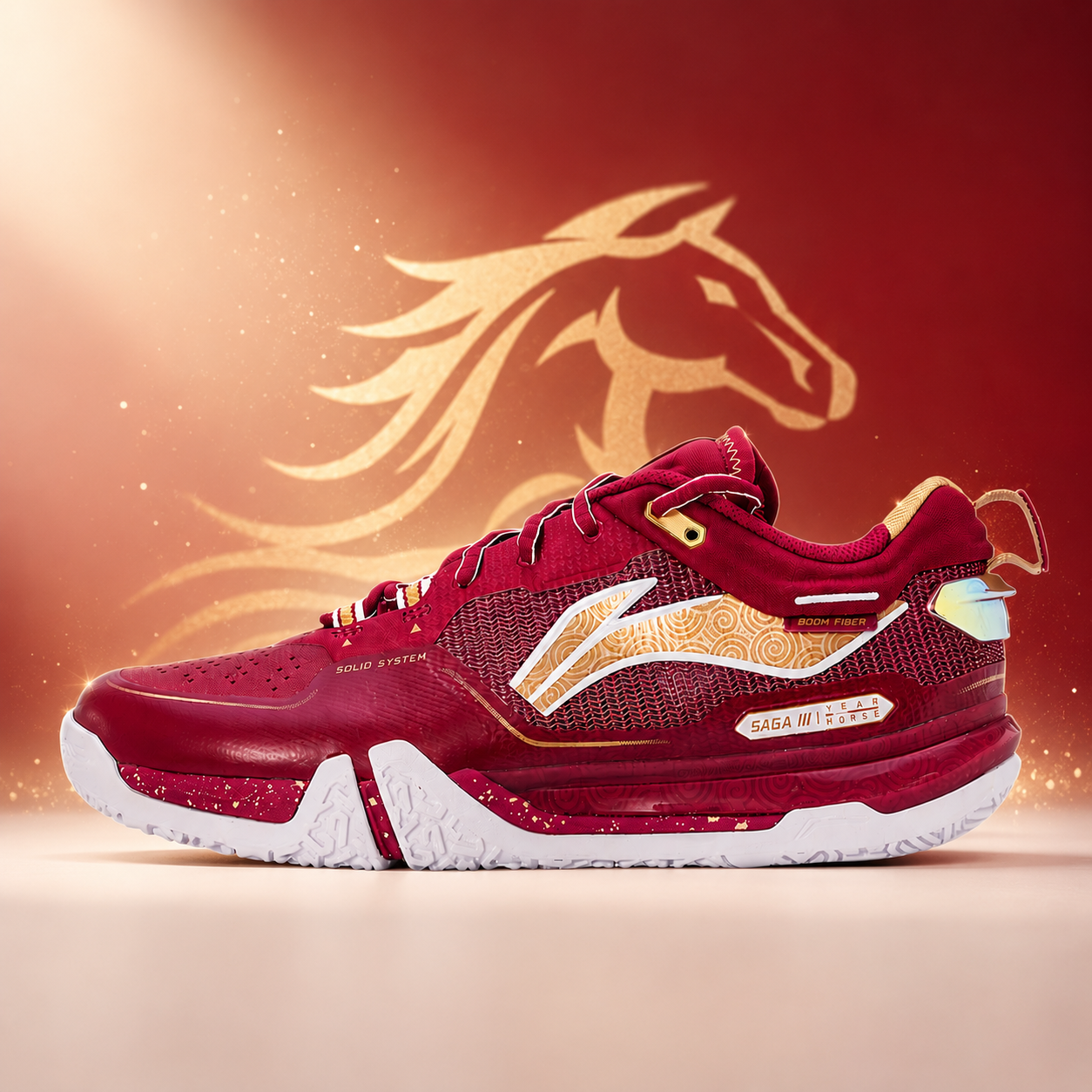 Giày Cầu Lông, Pickleball Nam Và Nữ Li-Ning SAGA 3 PRO P-AYAV001-8V Year of the Horse 