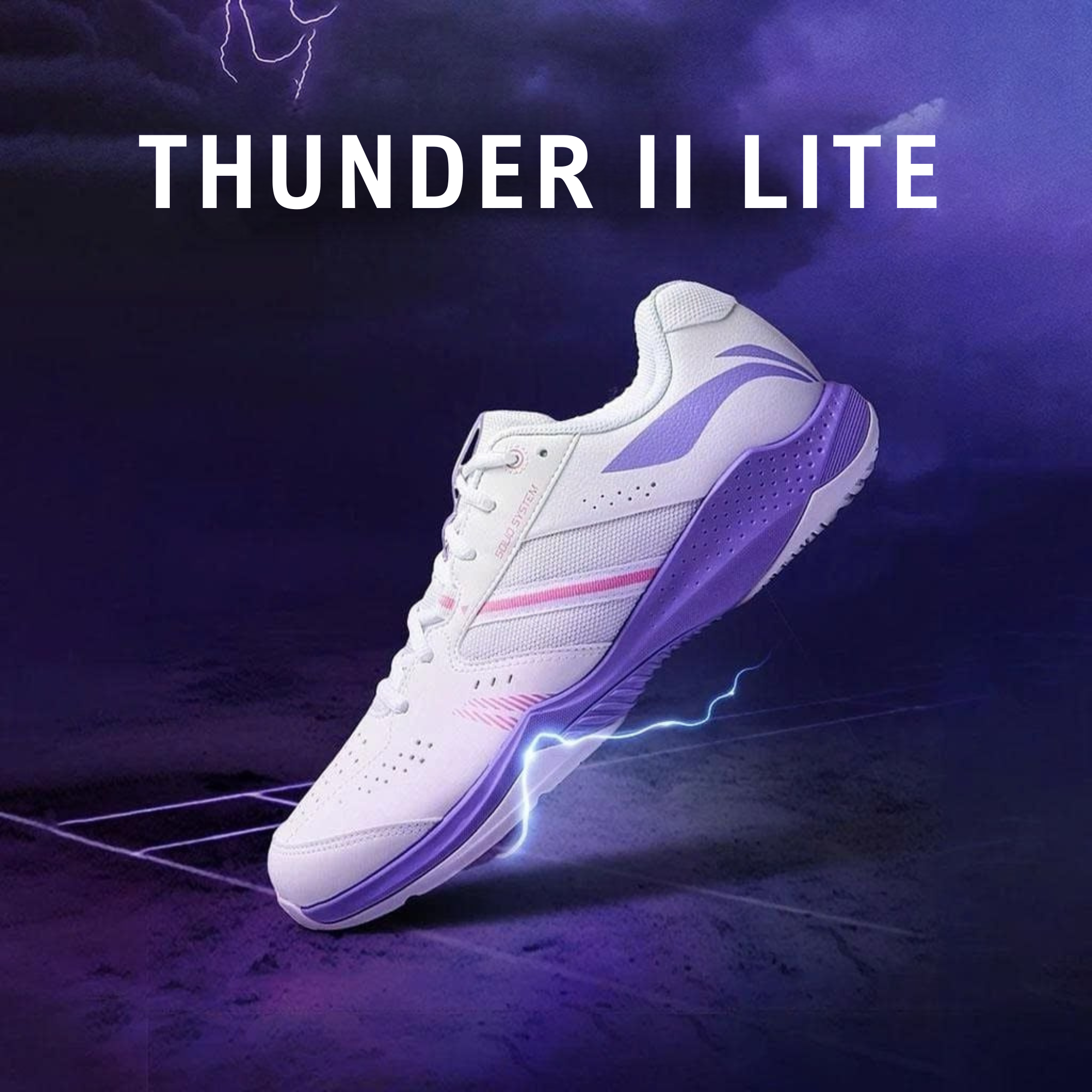  Giày Cầu Lông, Pickleball Nam Và Nữ Li-Ning THUNDER 2 LITE P-AYTW003-2V 